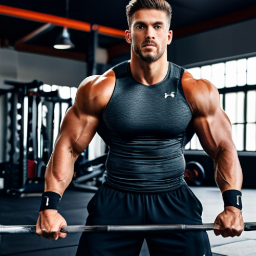 **

"A male athlete intensely focused during a gym workout, wearing Under Armour compression shirt and pants, fully clothed, appropriate attire, safe for work, perfect anatomy, dynamic pose, gym background with weights, professional sports photography, high quality, family-friendly."

**